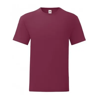 (3XL, Burgundy) Fruit Of The Loom Mens Iconic T-Shirt (Pack Of 5)