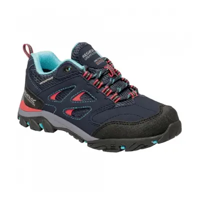 (3 UK Junior, Navy/Fiery Coral) Regatta Childrens/Kids Holcombe Low Junior Hiking Boots