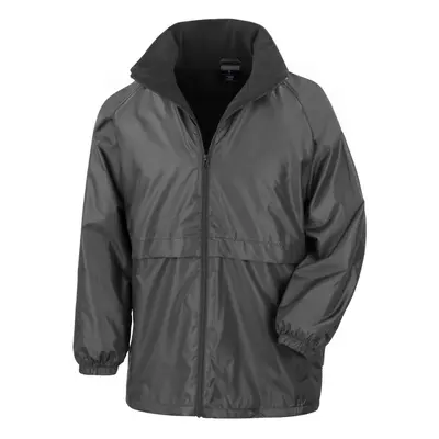 (S, Black) Result Core Mens Microfleece Lined Waterproof Jacket