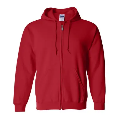 (5XL, Red) Gildan Heavy Blend Unisex Adult Full Zip Hooded Sweatshirt Top