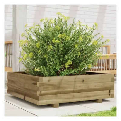 vidaXL Garden Planter 80x80x26.5 cm Impregnated Wood Pine