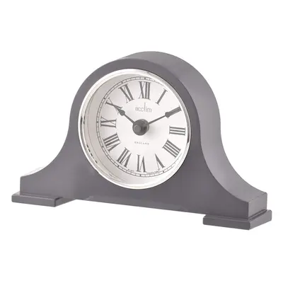 Acctim Napoleon Quartz Battery Mantle Mantel Clock in Aston Grey with Clear Roman Numerals 'Hars