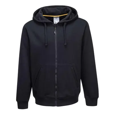 (S, Black) Portwest Mens Nickel Full Zip Hoodie