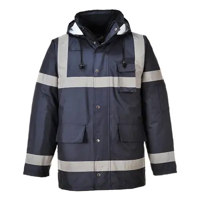 (S, Navy) Portwest Mens Iona Lightweight Traffic Jacket