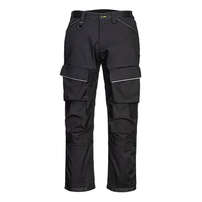 (38R, Black) Portwest Mens Piped Reflective Trousers