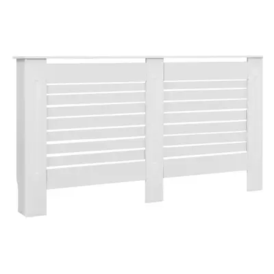 vidaXL Radiator Cover White MDF Heater Heating Radiator Wall Shelf Cabinet