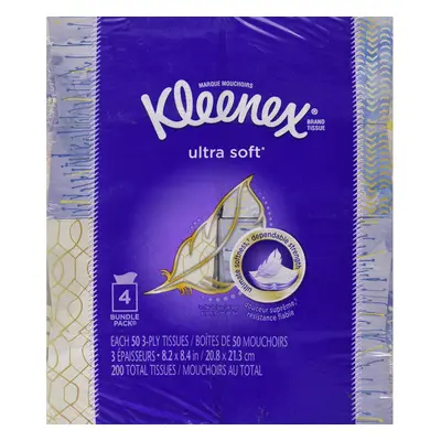 Kleenex Tissues Count (4 Pack) Patterns May Vary