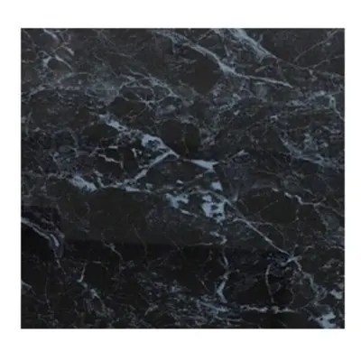 (Black Marble Gloss 1m) Shower Panel 1000mm Wide x 2.4m Wet Wall Bathroom Cladding PVC 10mm Thic