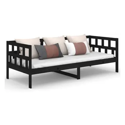 (black, x cm) vidaXL Day Bed Guest Sofa Occasional Sofa Bed Daybed Couch Solid Wood Pine