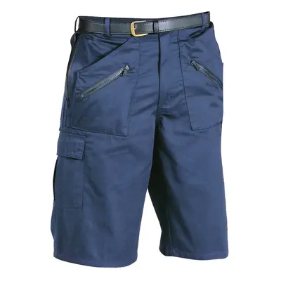 (L, Dark Navy) Portwest Mens Action Shorts (S889)