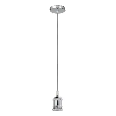 (Chrome) Ceiling Light Bulb Adapter Fitting Retro Vintage Industrial Pendant Lamp Holder AC220V