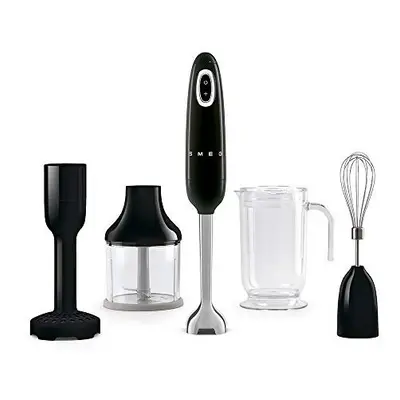 Smeg HBF02BLEU Hand Blender HBF02BLEU-black, Black