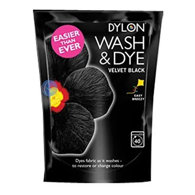 Dylon Wash & Dye Black Machine Dye Fabric Large 350G