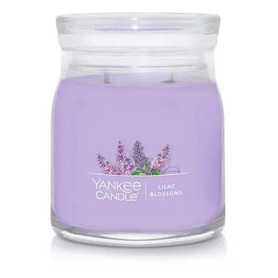 Yankee Candle Lilac Blossoms Scented Signature 13oz Medium Jar 2Wick Candle Over Hours of Burn T