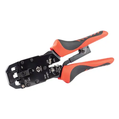 CK Tools T3681A Ratchet Crimping Pliers For Modular Plugs 4/6/8P