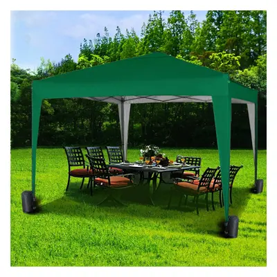 (Green) MccÂ® 3x3m Pop-up Gazebo Waterproof Outdoor Garden Marquee Canopy NS