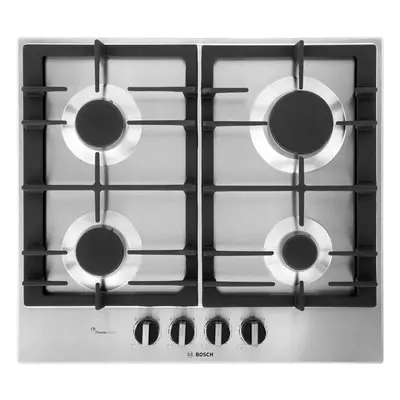 Bosch Serie PCP6A5B90 58cm Gas Hob - Stainless Steel