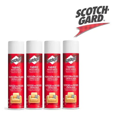 4 x Scotchgard Long Lasting Waterproofs Fabrics Fabric Water Shield 400ml