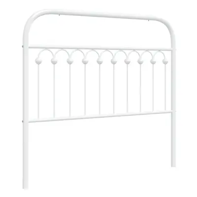 (white, cm) vidaXL Metal Headboard Bedroom Home Bed Header Bed Headboard White cm