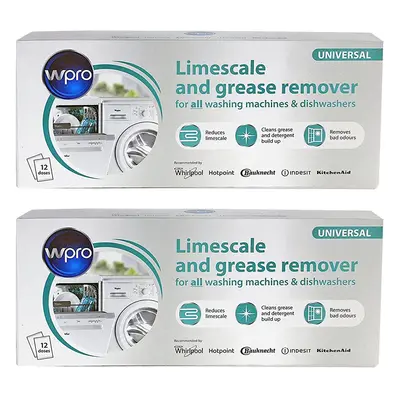 Hotpoint Washing Machine 3in1 Limescale Descaler & Detergent Remover x 50g Sachets (2 Pack)