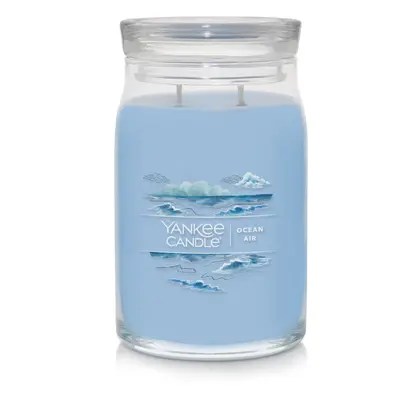 Yankee Candle Ocean Air Scented Signature 20oz Large Jar 2Wick Candle Over Hours of Burn Time