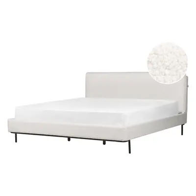 Bed CORIO x cm (EU Super King) Boucle Off-White