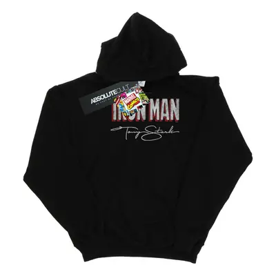 (L, Black) Marvel Mens Iron Man AKA Tony Stark Hoodie