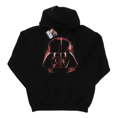 (S, Black) Star Wars Mens Darth Vader Helmet Hoodie