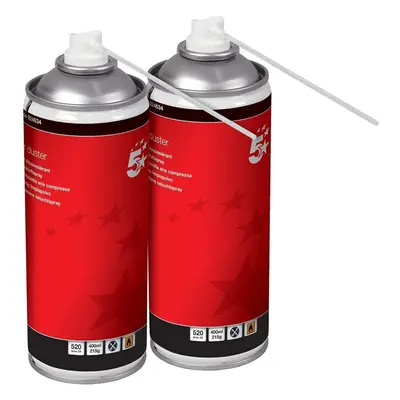 5 Star HFC Air Duster (Pack of 2), Red