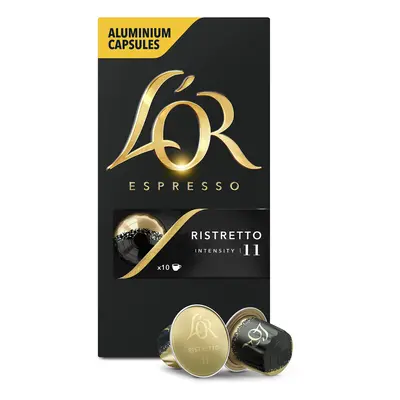 L'OR Espresso Ristretto Intensity - Nespresso* Compatible Coffee Capsules (Pack of 10, Capsules 