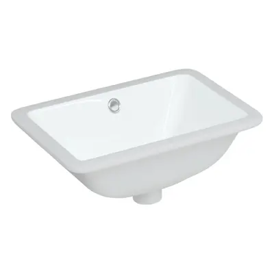 (41.5 x x 18.5 cm) vidaXL Bathroom Sink Basin Sink Toilet Wash Basin White Rectangular Ceramic