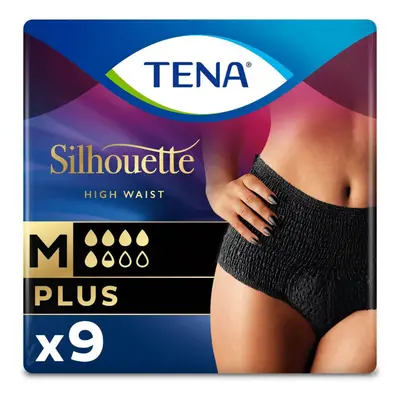 TENA Silhouette Plus High Waist Noir Medium (1010ml) Pack Incontinence Protection