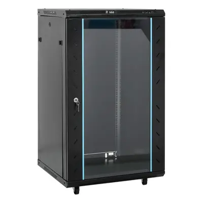 (black, x x cm) vidaXL Network Cabinet Home Office Server Rack Data Cabinet Network Rack IP20