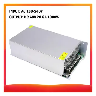 (DC 48V 20.8A 1000W) Ac 100-240v To Dc 48v 20.8a 1000w Voltage Transformer Regulated Switching