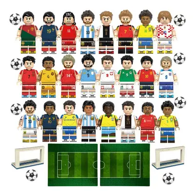 (Style B) Fit Lego World Cup football stars building block minifigures Kids Gifts Toys