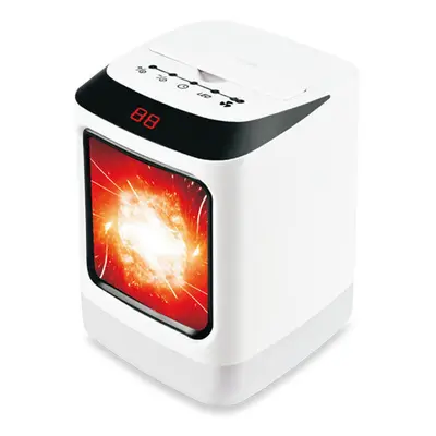 (UK Plug, no Remote) 1000W Smart Portable PTC Ceramic Heater with Remote, Timer, Night Light & O