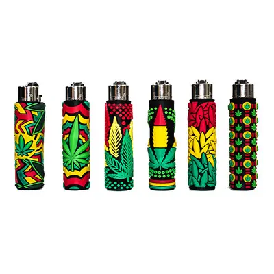 30 Clipper CP21RH Slim Pop Covers Flint Weed Lighters - FCB3T006UKH