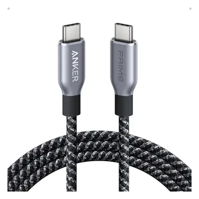 Prime USB C to USB C Cable, 240W ft Fast Charging USB C Cable, Upcycled-Braided Nylon with High 