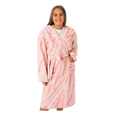 (X-Large) Barbie Hooded Bathrobe (Womens Pink)