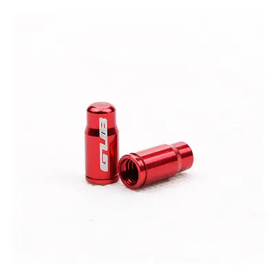 (Red) 50Pcs Aluminum Alloy Bike Bicycle Presta Valve Cap CNC Cycling Dustproof Air Cover