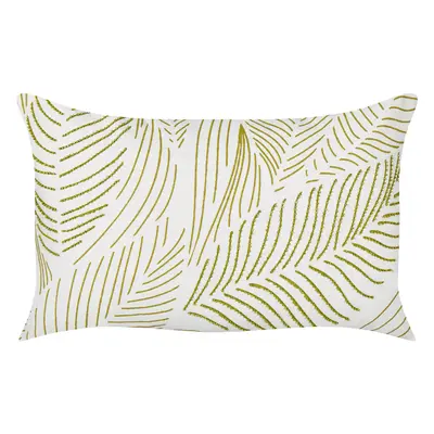 Throw Cushion Plant Pattern SPANDOREA Cotton x cm Green