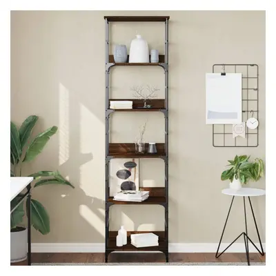 vidaXL Bookshelf Brown Oak 50x33x188.5 cm Engineered Wood