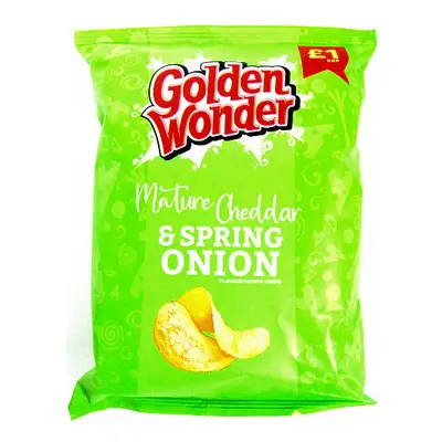 Golden Wonder Mature Cheddar&Spring Onion Flavour Potato65g(Packof 15)