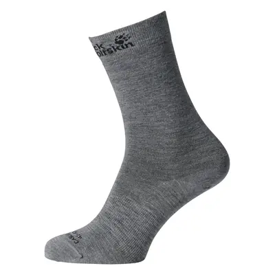 (Grey, EUR) Jack Wolfskin Merino Wool Classic Cut Socks MADE IN ITALY Hiking Outdoor