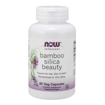 NOW Foods Solutions Bamboo Silica Beauty Hair Skin & Nails Support | vcaps