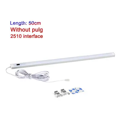 (50cm interface, Warm White) LED Cabinet Light Wireless Hand Sweep Closet Lamp Infrared Sensing 