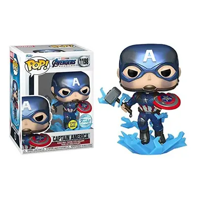 Funko Pop! Marvel: Avengers Endgame - Captain America (Metallic Glows in the Dark Special Editio