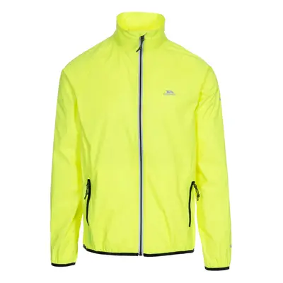 (M, Hi Visibility Yellow) Trespass Mens Waterproof Jacket With Hood Retract