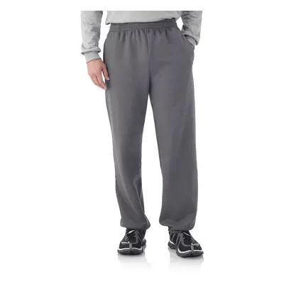 Fruit of the Loom Best Collection&#8482 Men's Fleece Elastic Bottom Pant Large Charcoal Heather