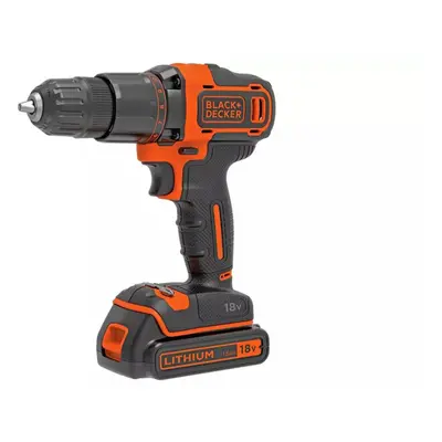 Black + Decker Cordless Hammer Drill with Battery - 18V